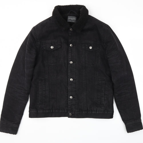 Primark Mens Black   Jacket Coat Size L