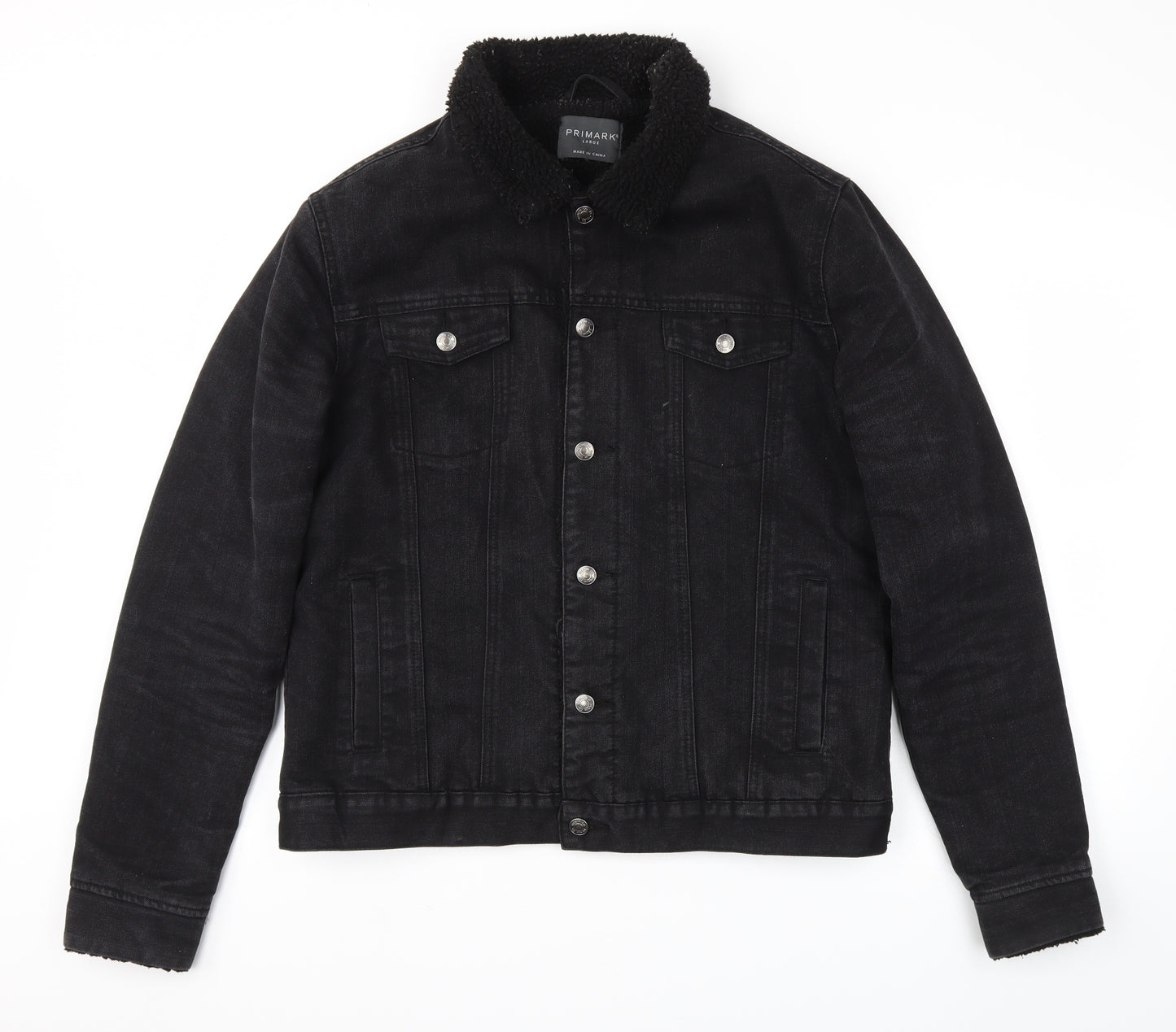 Primark Mens Black   Jacket Coat Size L