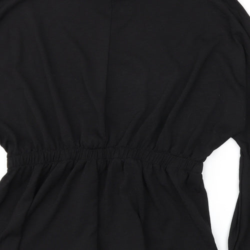 Papaya Womens Black   Basic T-Shirt Size 12