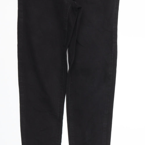 Denim & Co. Womens Black   Jegging Trousers Size 10 L28 in - Stretch waistband