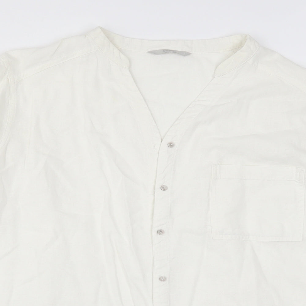 George Womens White   Basic Button-Up Size 18