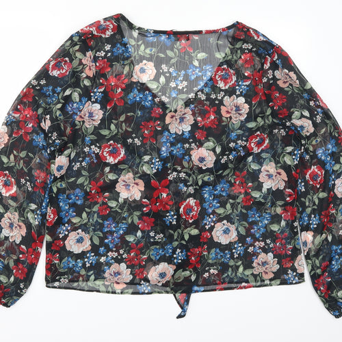 Papaya Womens Multicoloured Floral  Basic Blouse Size 20