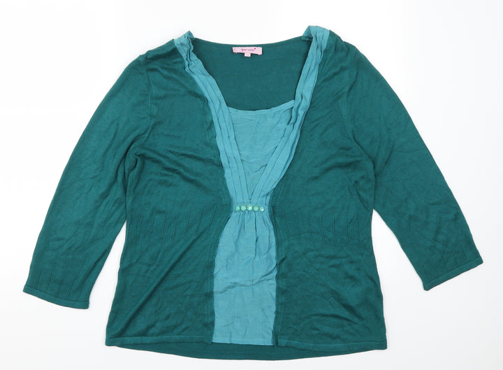 Per Una Womens Blue   Pullover Jumper Size 14