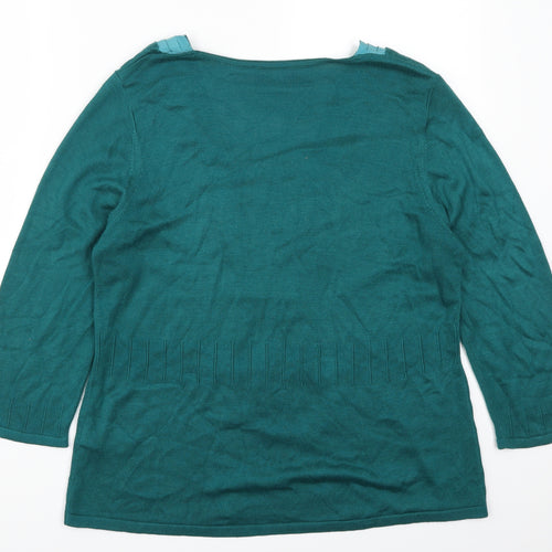 Per Una Womens Blue   Pullover Jumper Size 14