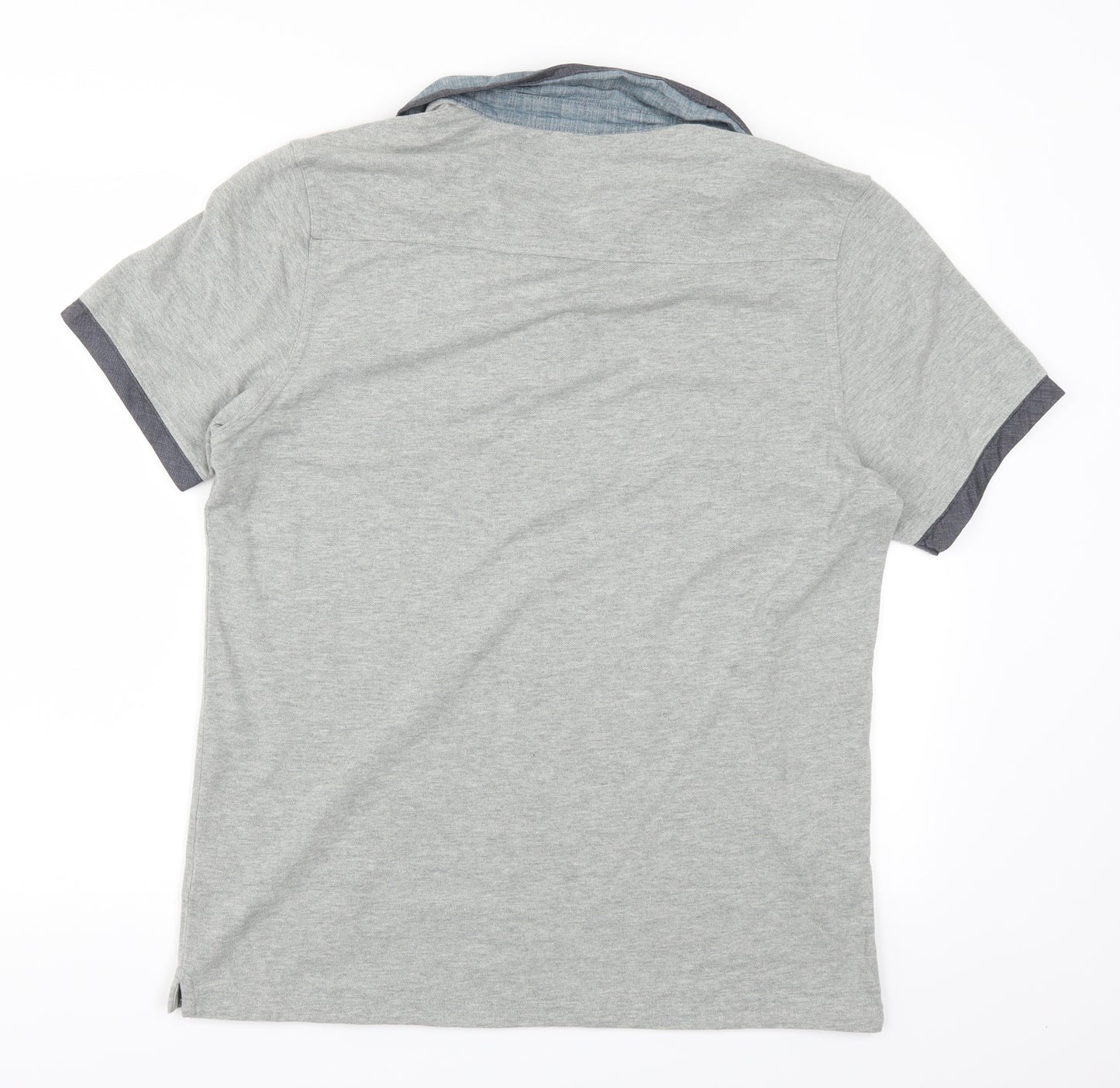 Firetrap Mens Grey    Polo Size L
