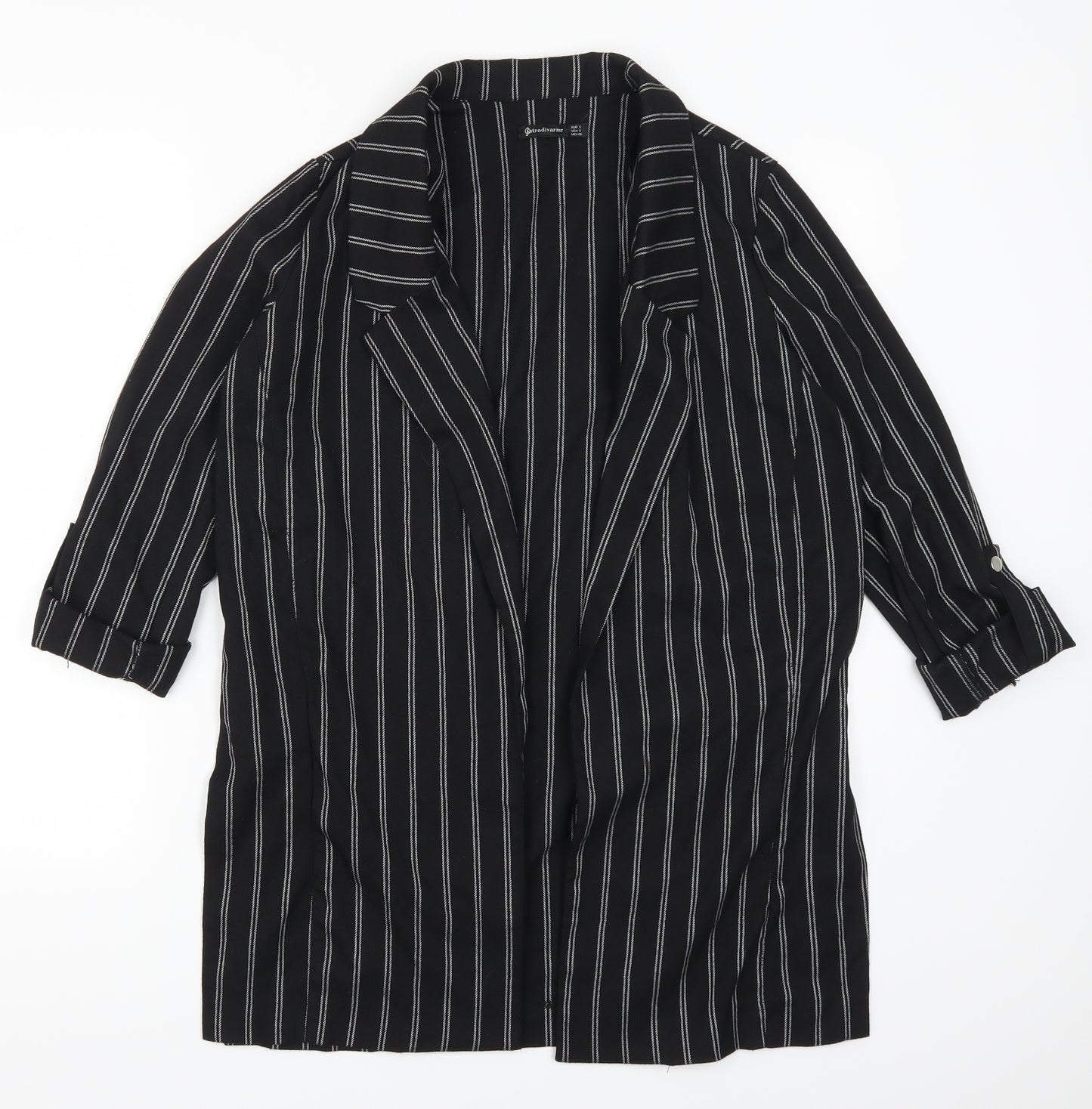 Stradivarius Womens Black Striped  Jacket  Size S