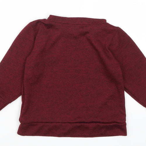 QED London Girls Red   Pullover Sweatshirt Size 2-3 Years