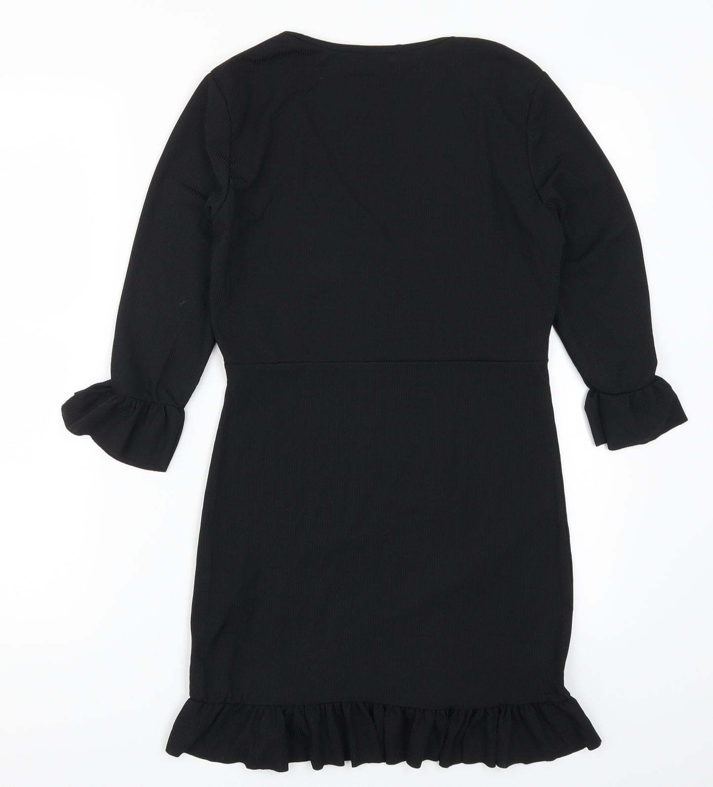 Boohoo Womens Black   Pencil Dress  Size 14
