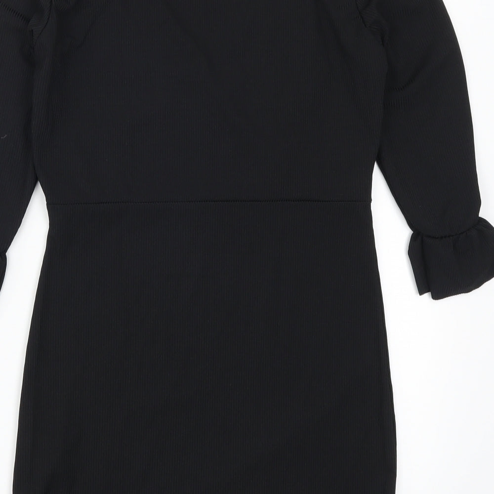 Boohoo Womens Black   Pencil Dress  Size 14