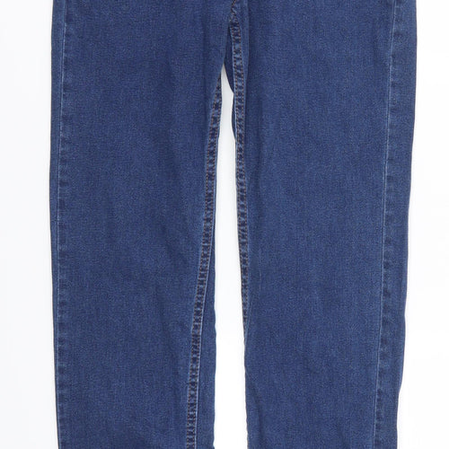 Marks and Spencer Womens Blue  Denim Straight Jeans Size 10 L30 in
