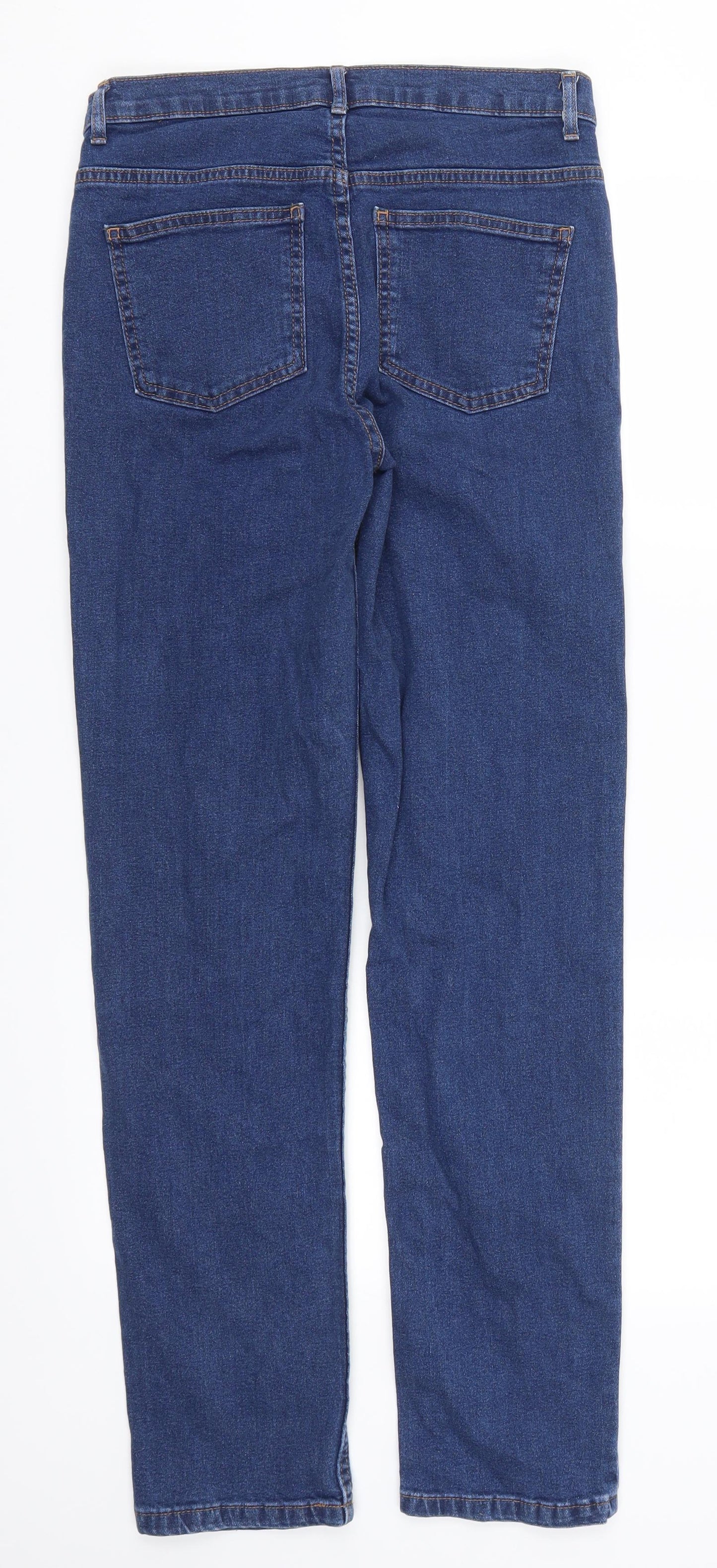 Marks and Spencer Womens Blue  Denim Straight Jeans Size 10 L30 in