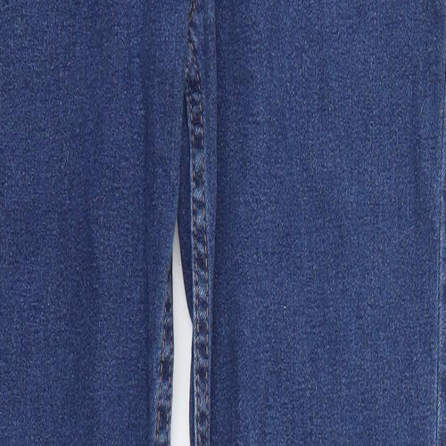 Marks and Spencer Womens Blue  Denim Straight Jeans Size 10 L30 in
