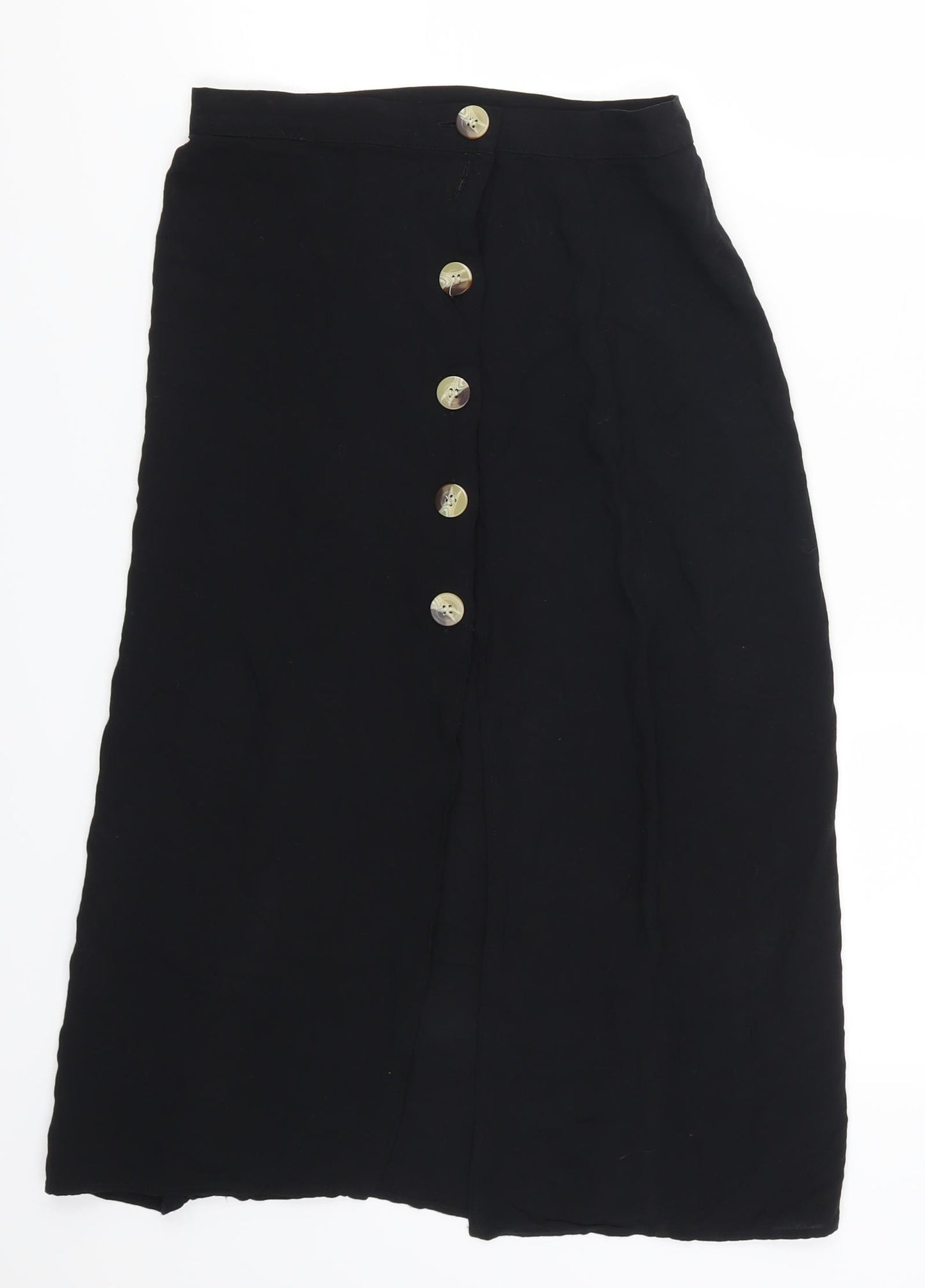 H&M Womens Black   A-Line Skirt Size 6