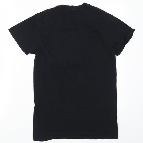 Nasty Gal Womens Black   Basic T-Shirt Size S  - Abstract Face
