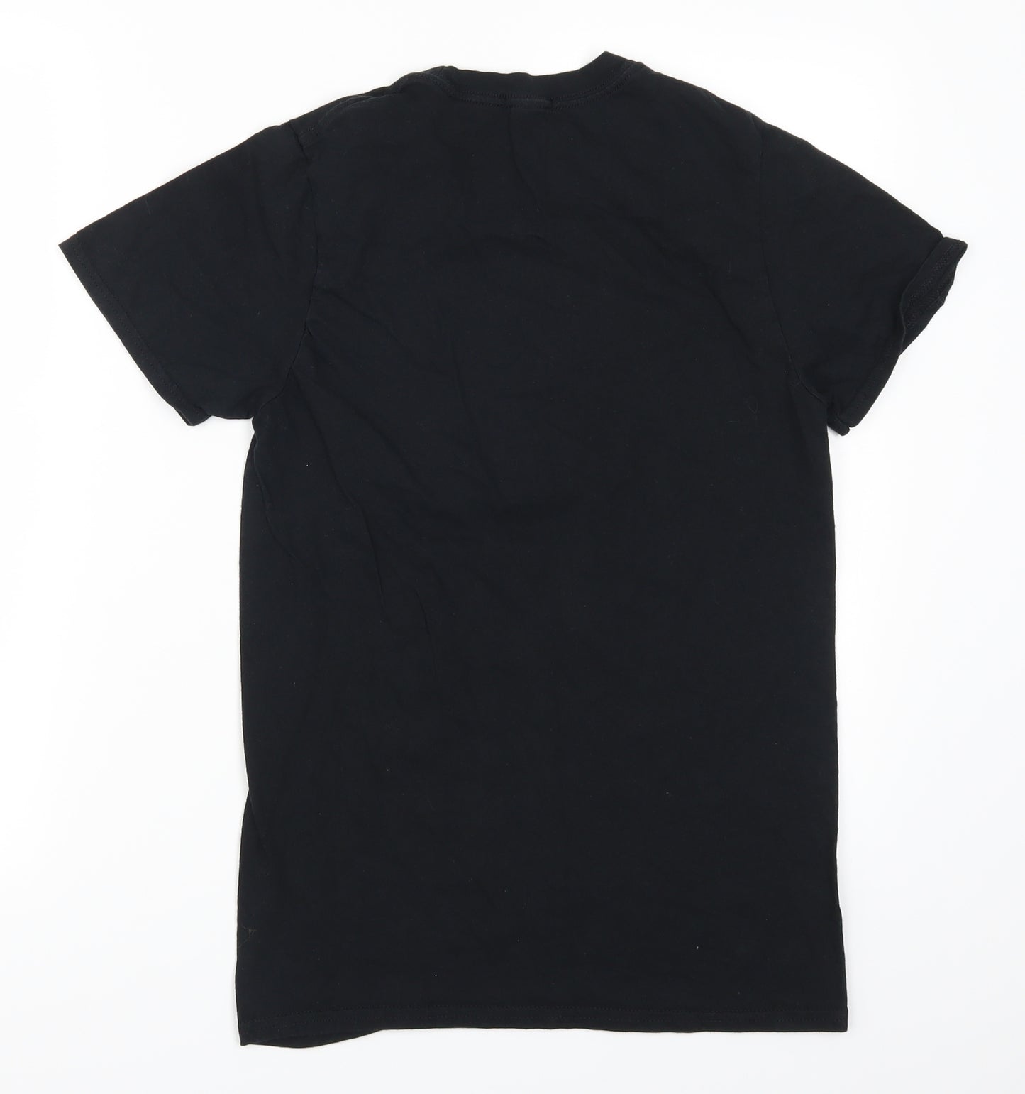 Nasty Gal Womens Black   Basic T-Shirt Size S  - Abstract Face