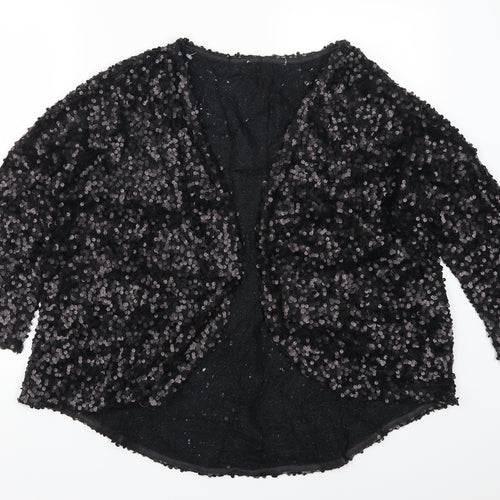 Preworn Womens Black   Cardigan Jumper Size L