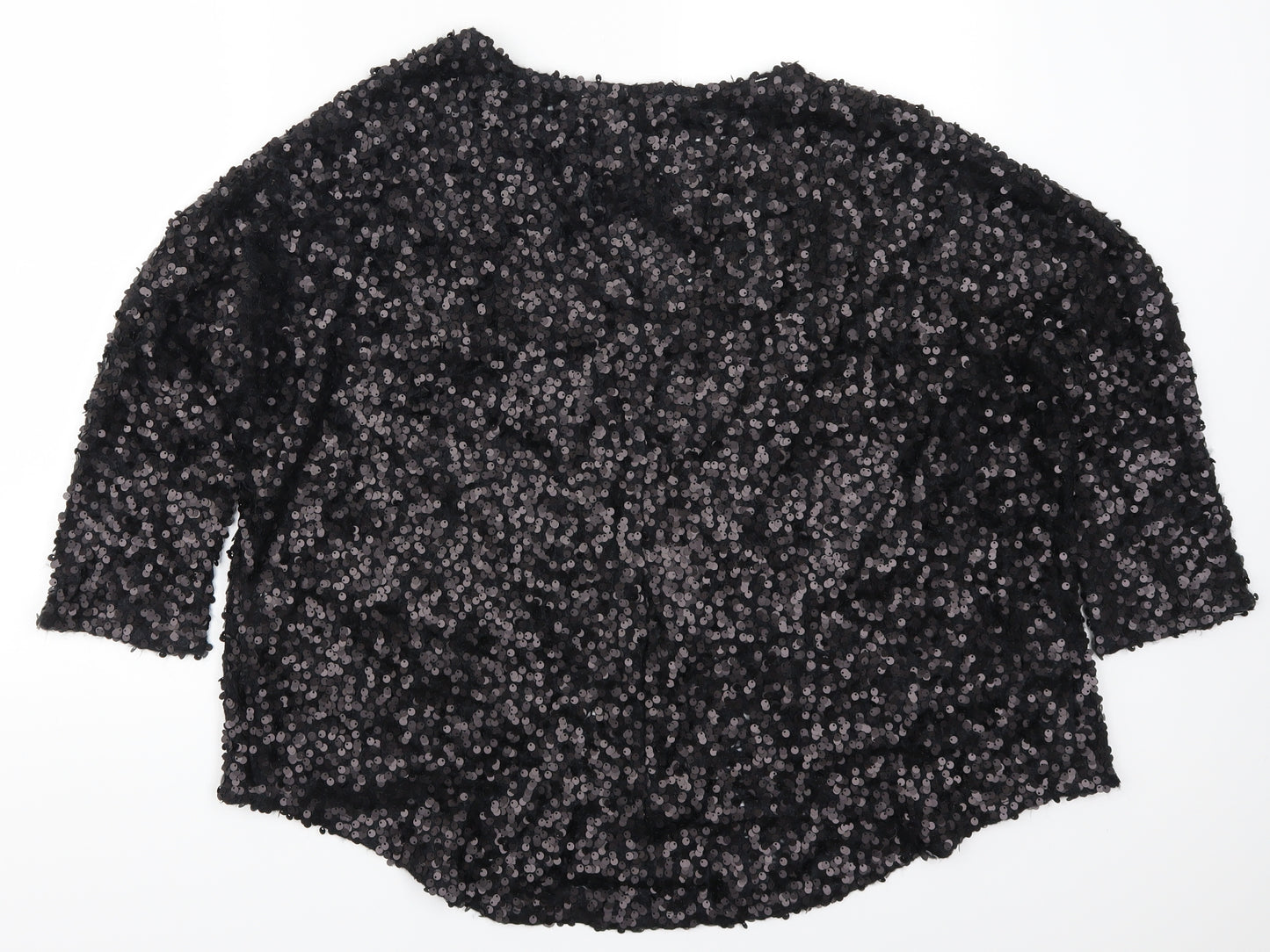 Preworn Womens Black   Cardigan Jumper Size L
