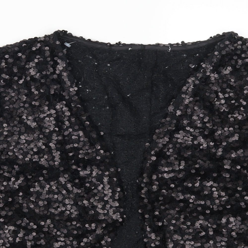 Preworn Womens Black   Cardigan Jumper Size L