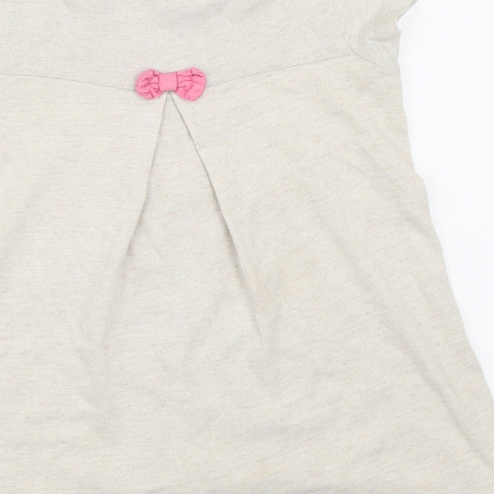 TU Girls Beige   Basic T-Shirt Size 2-3 Years  - disney