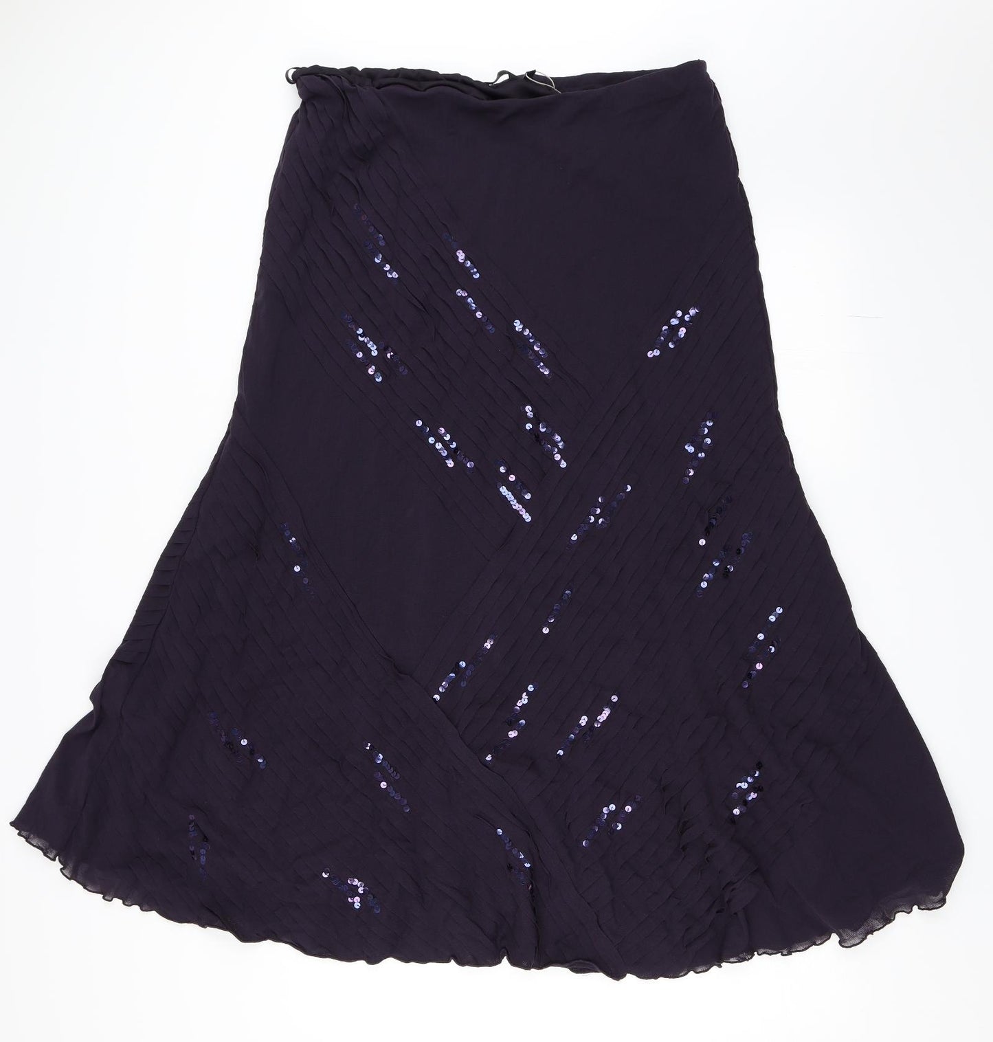 Per Una Womens Purple   Flare Skirt Size 18