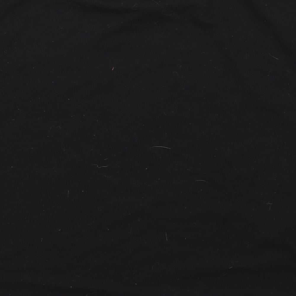 Miss Evie Girls Black   Basic T-Shirt Size 9-10 Years