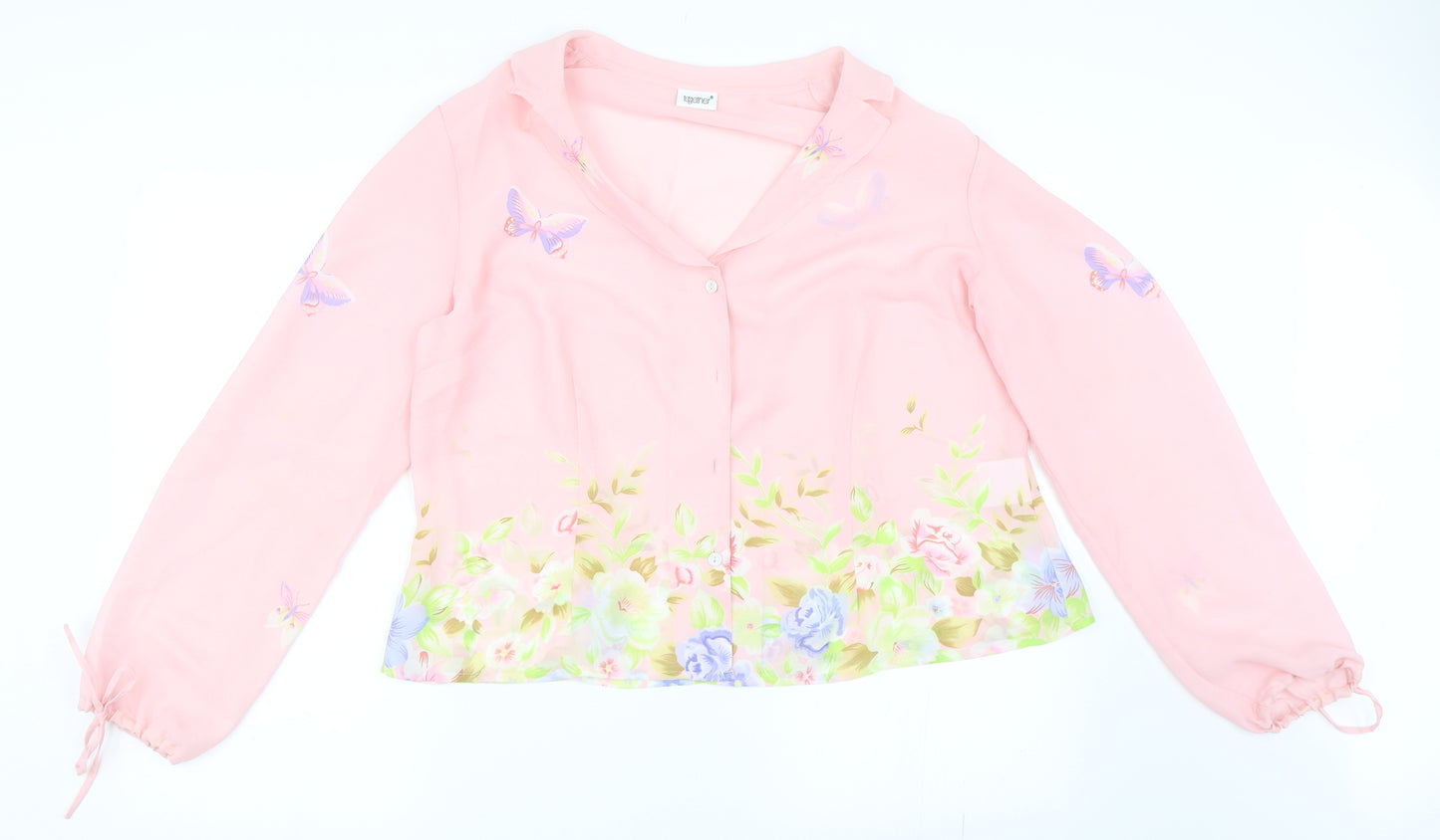 Together Womens Pink   Basic Button-Up Size 20