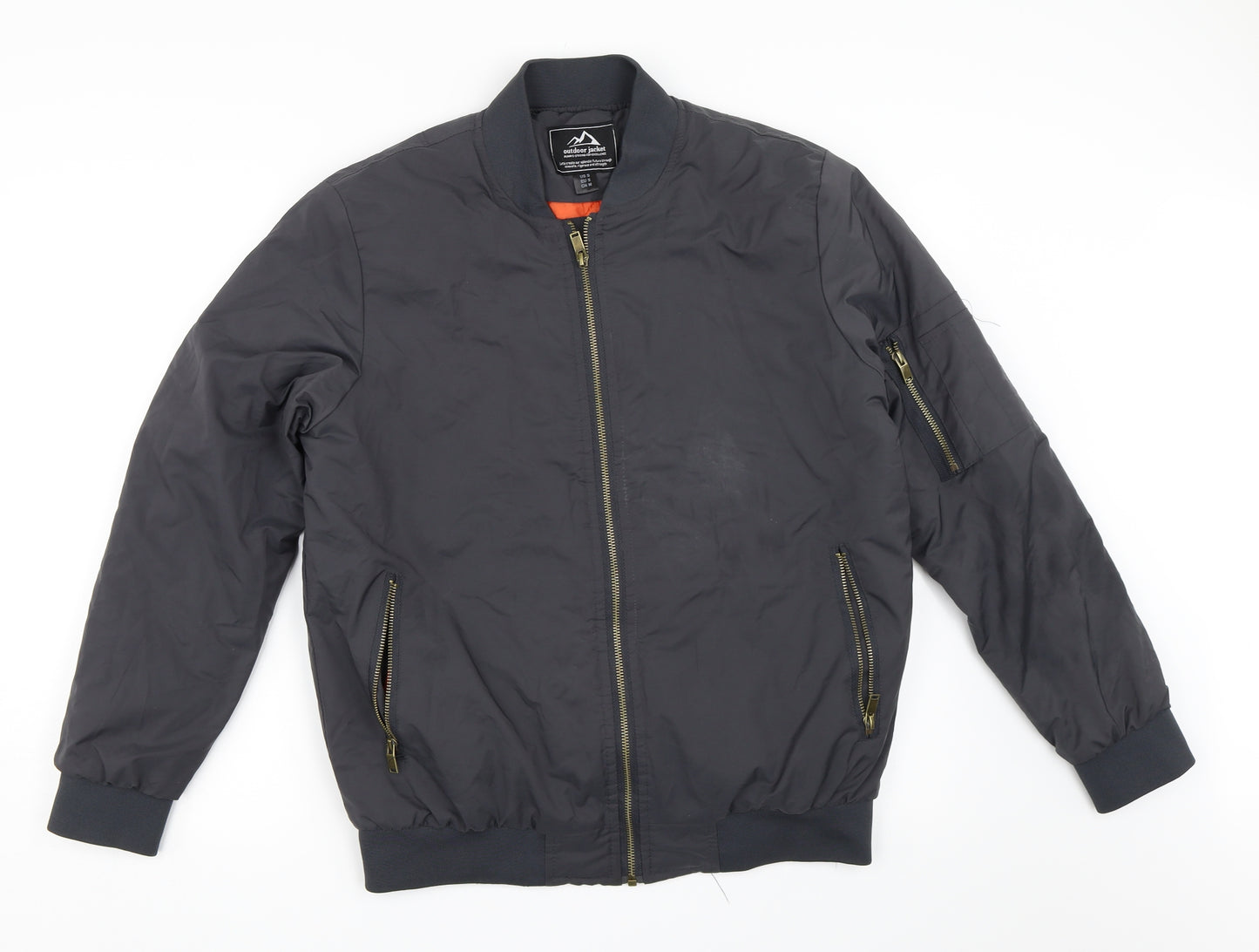 Preworn Mens Grey   Bomber Jacket Coat Size S