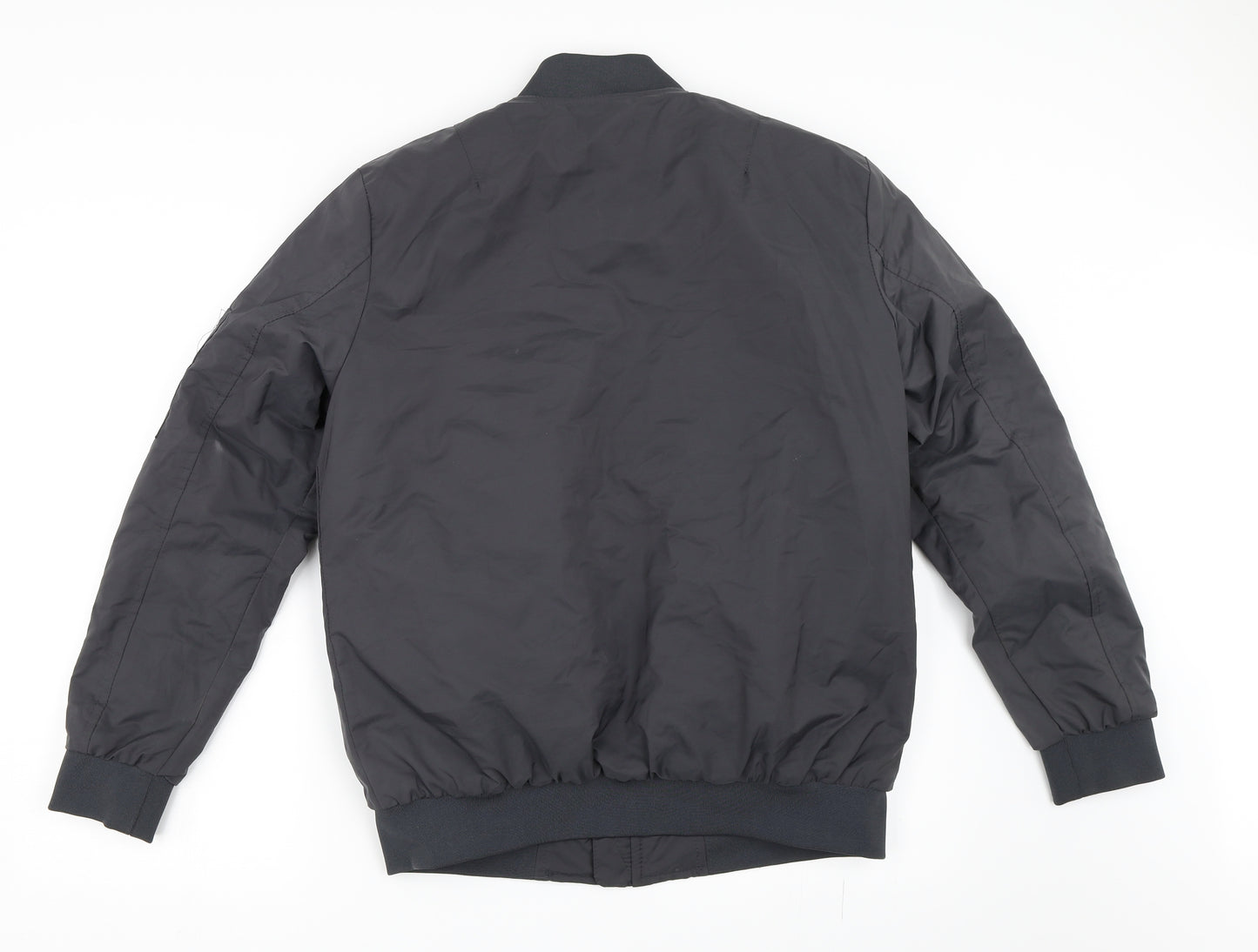 Preworn Mens Grey   Bomber Jacket Coat Size S