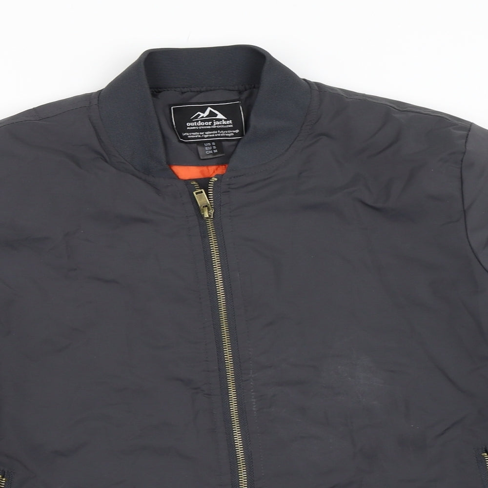 Preworn Mens Grey   Bomber Jacket Coat Size S
