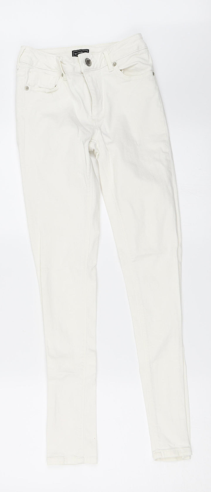 Warehouse Womens White  Denim Skinny Jeans Size 6 L29 in
