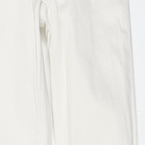 Warehouse Womens White  Denim Skinny Jeans Size 6 L29 in