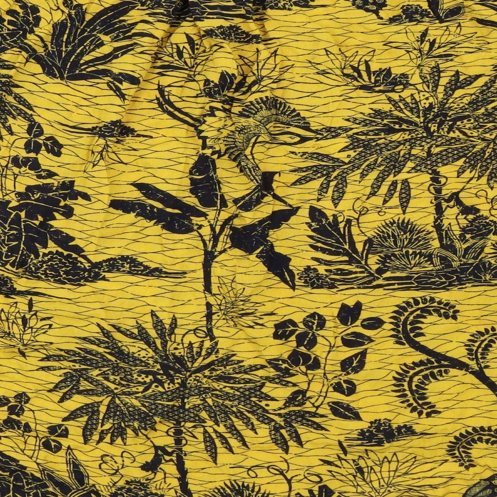 NEXT Womens Yellow   Basic Button-Up Size 20