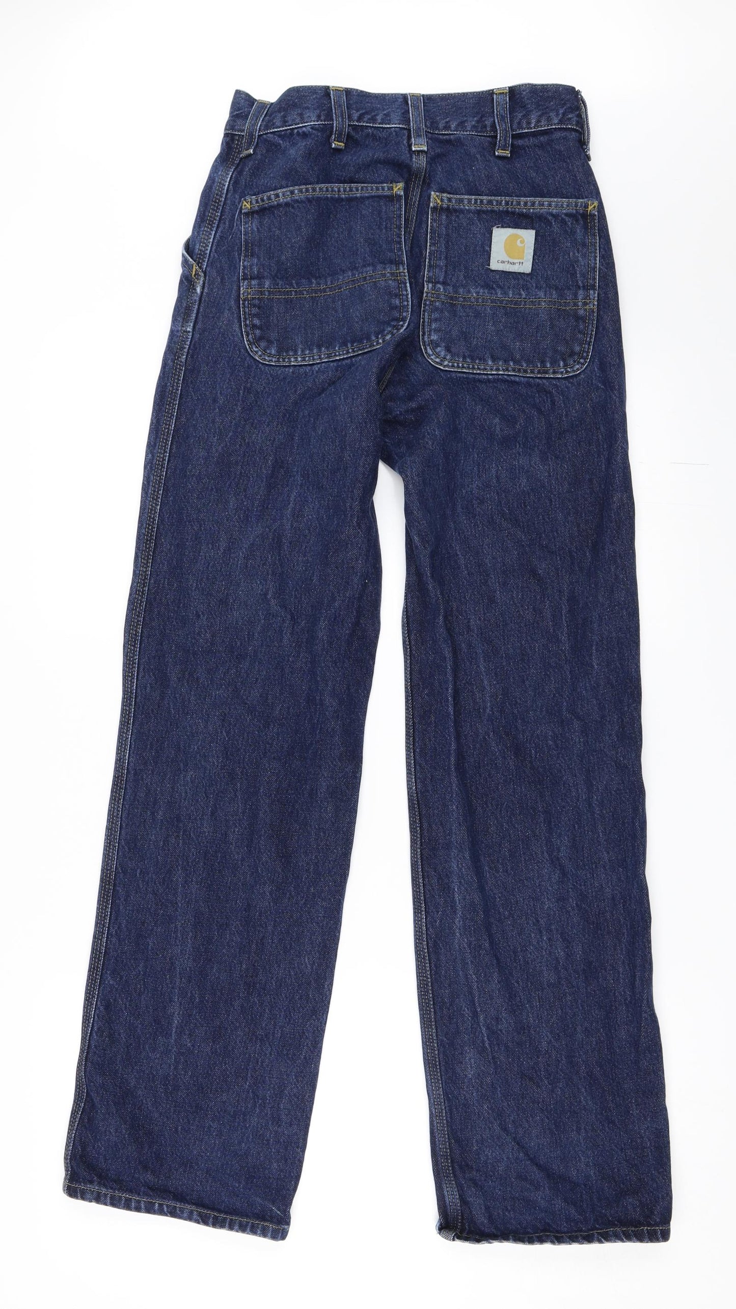 Carhartt Mens Blue  Denim Straight Jeans Size 27 in L31 in