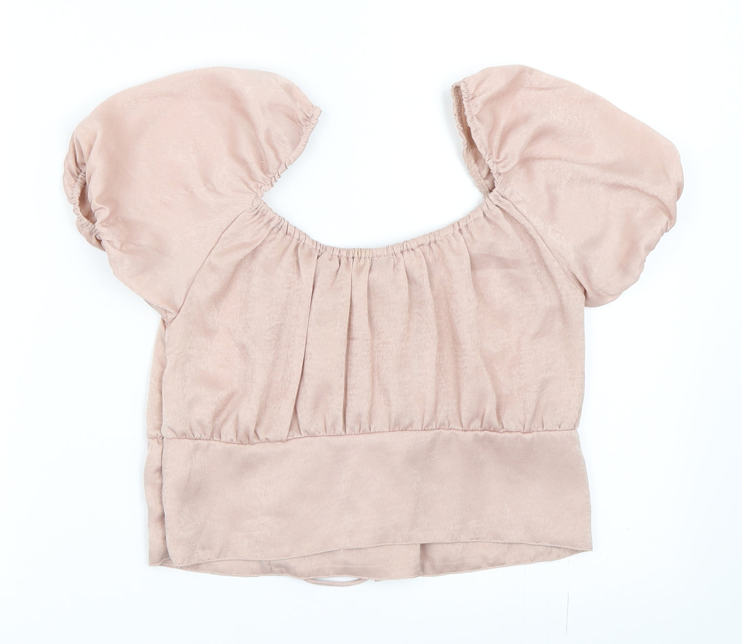 Motel Womens Pink   Cropped Blouse Size M