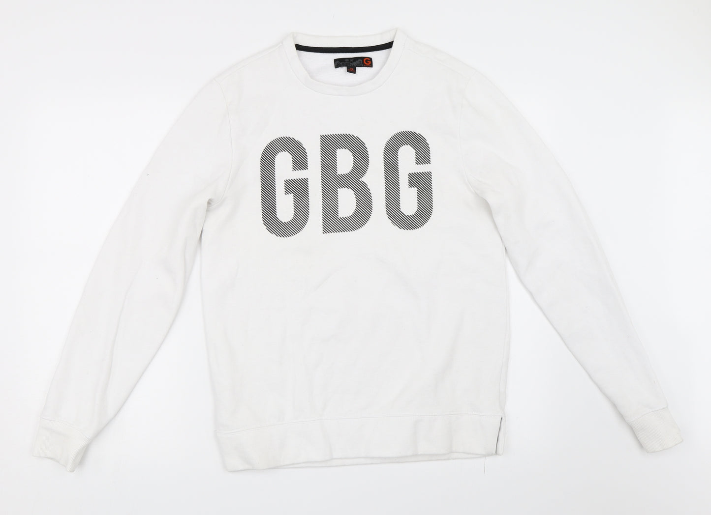 Preworn Mens White   Pullover Sweatshirt Size XS