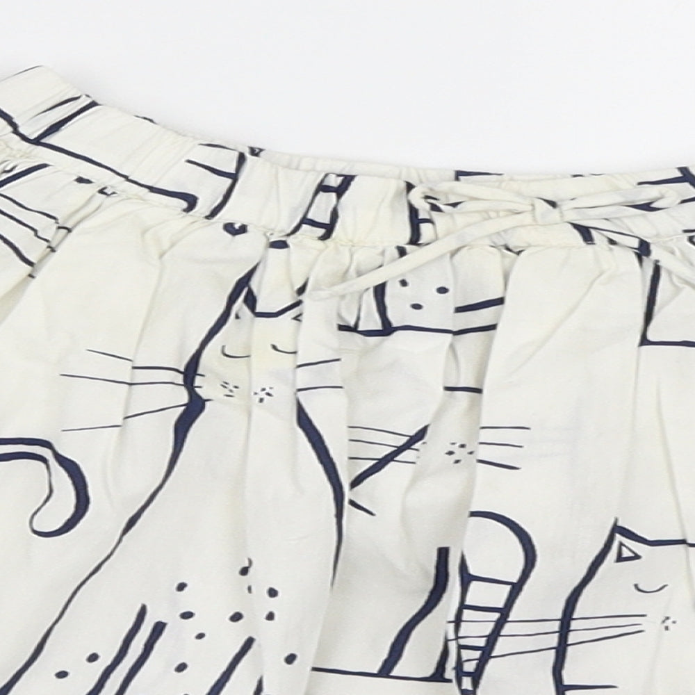 NEXT Girls White   Skater Skirt Size 5-6 Years