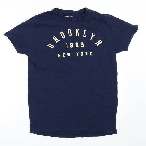 Cedar Wood State Mens Blue    T-Shirt Size M