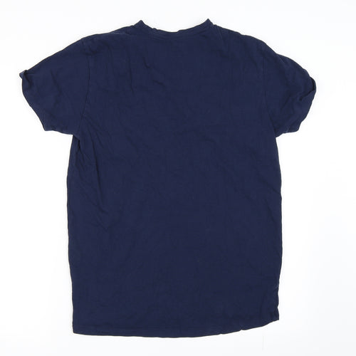 Cedar Wood State Mens Blue    T-Shirt Size M