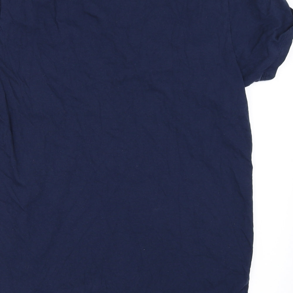Cedar Wood State Mens Blue    T-Shirt Size M