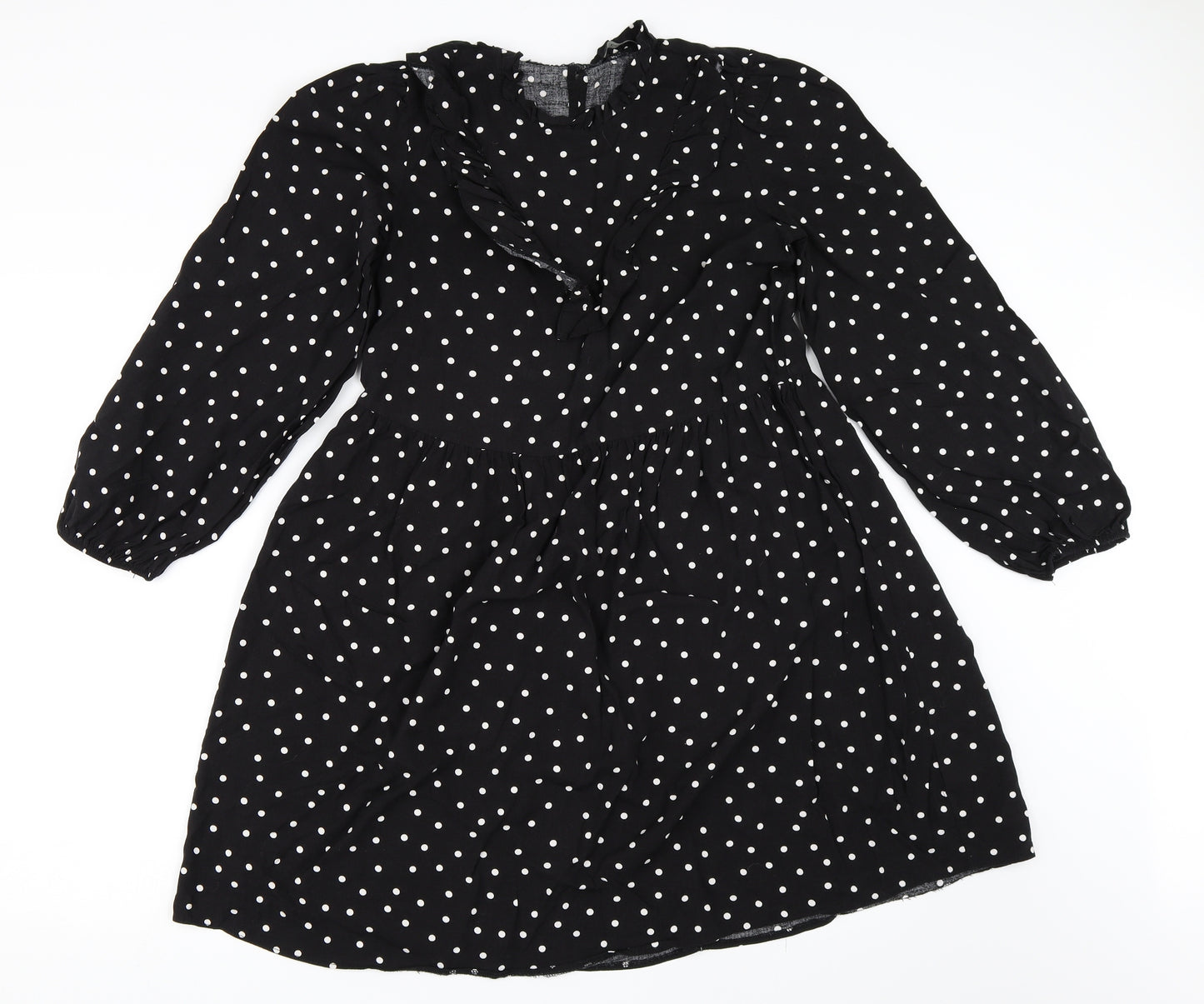 George Womens Black Polka Dot  Skater Dress  Size 8