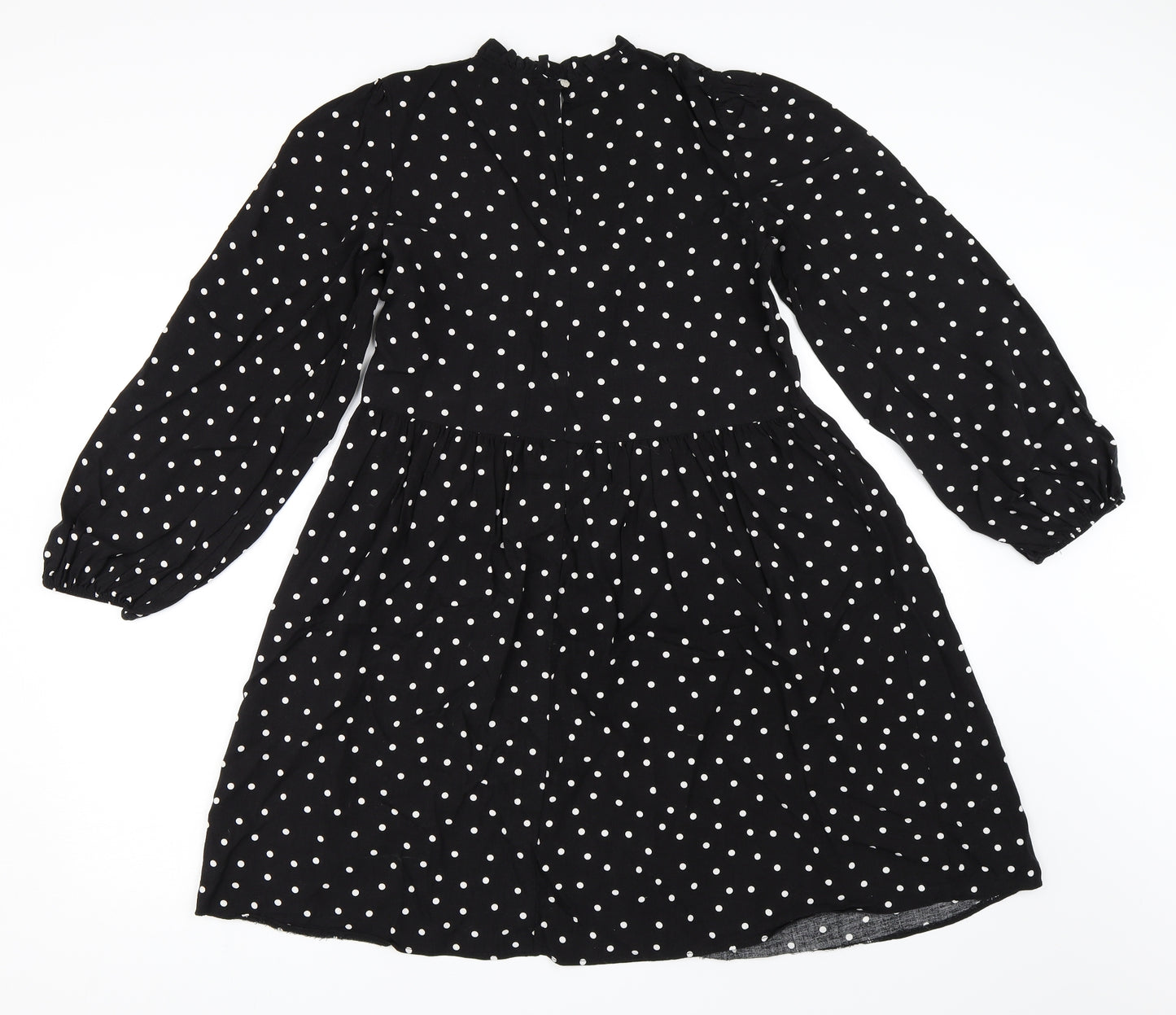 George Womens Black Polka Dot  Skater Dress  Size 8