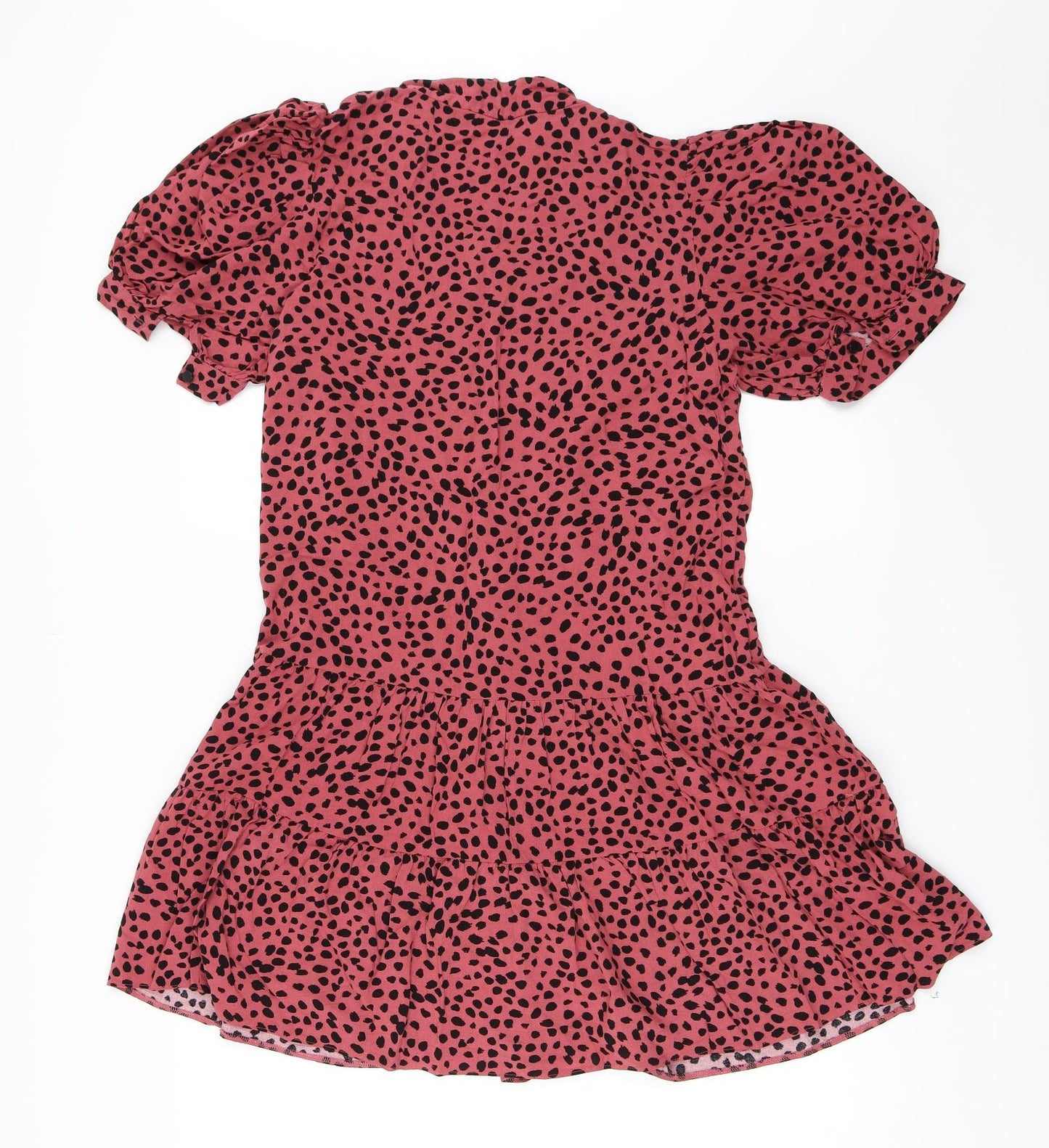 George Womens Pink Animal Print  Fit & Flare  Size 8