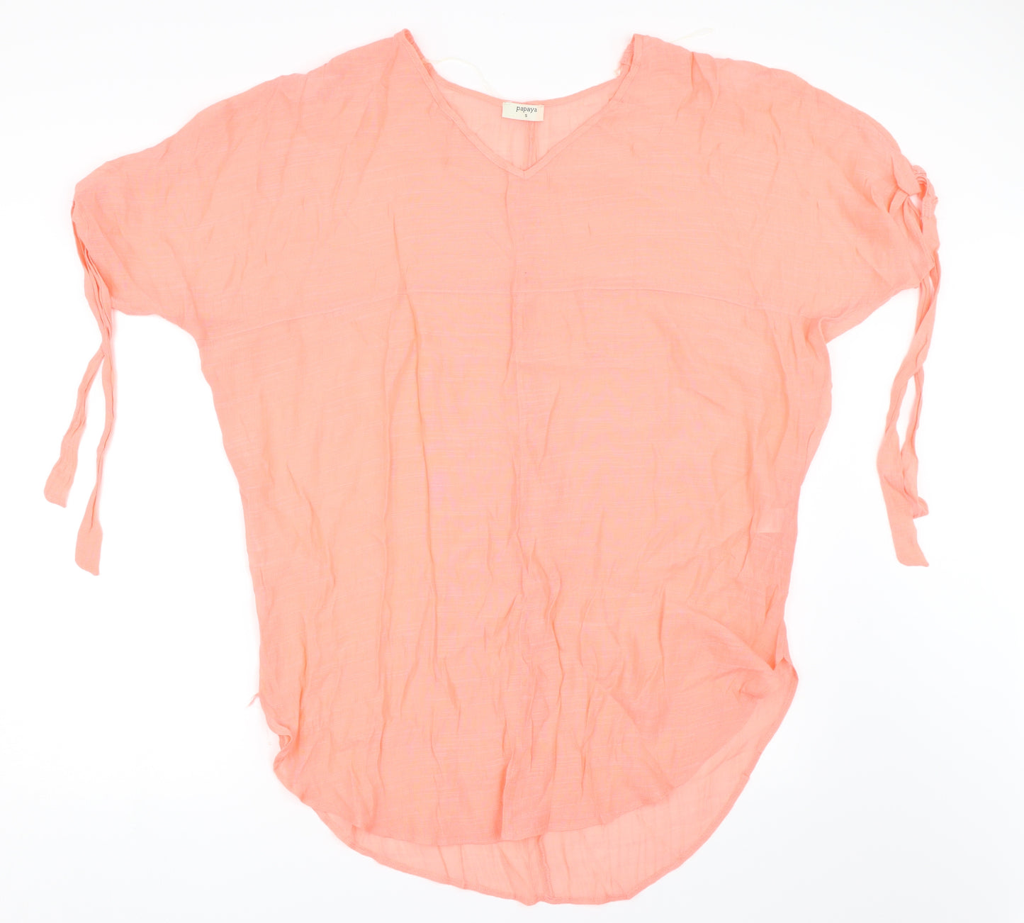 Papaya Womens Pink   Tunic Blouse Size S  - Beach Cover Up