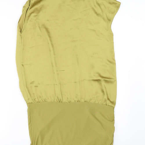 NEXT Womens Green  Satin Tunic Blouse Size 10