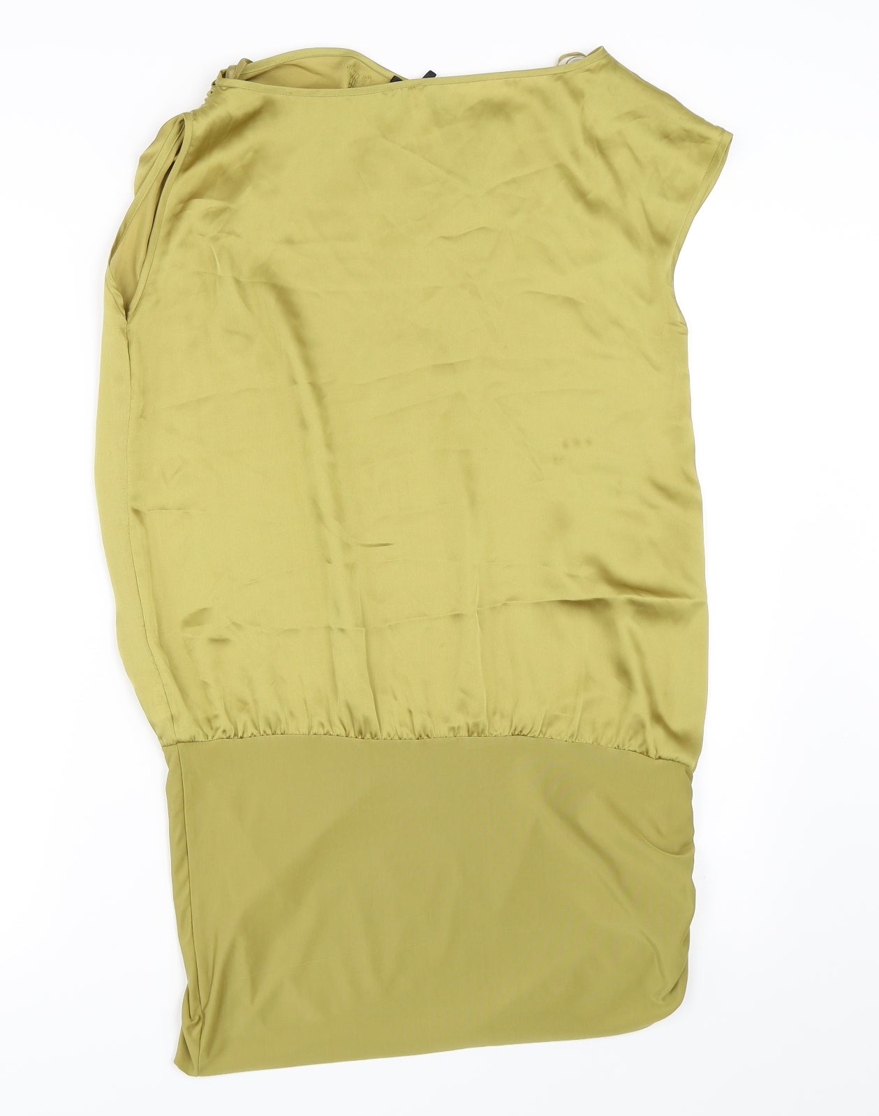 NEXT Womens Green  Satin Tunic Blouse Size 10