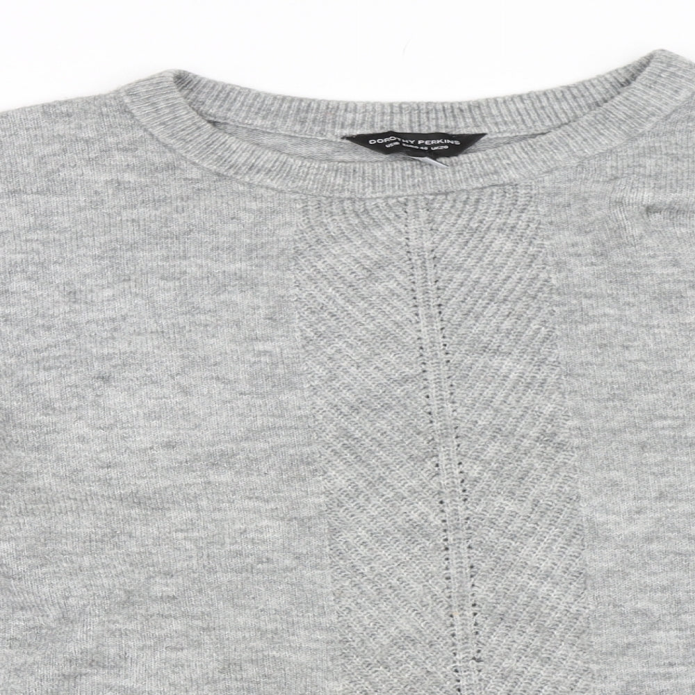 Dorothy Perkins Womens Grey   Pullover Jumper Size 20