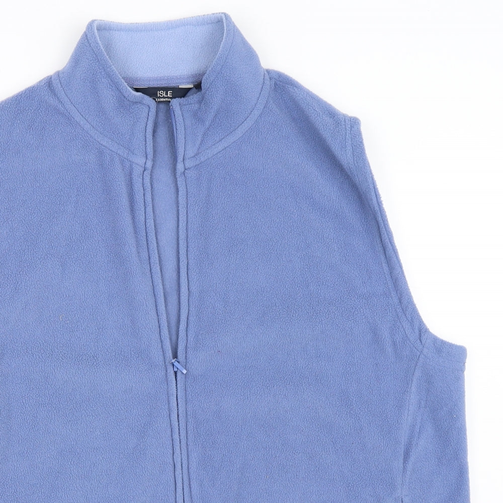 EWM Womens Blue  Fleece Jacket Waistcoat Size 22