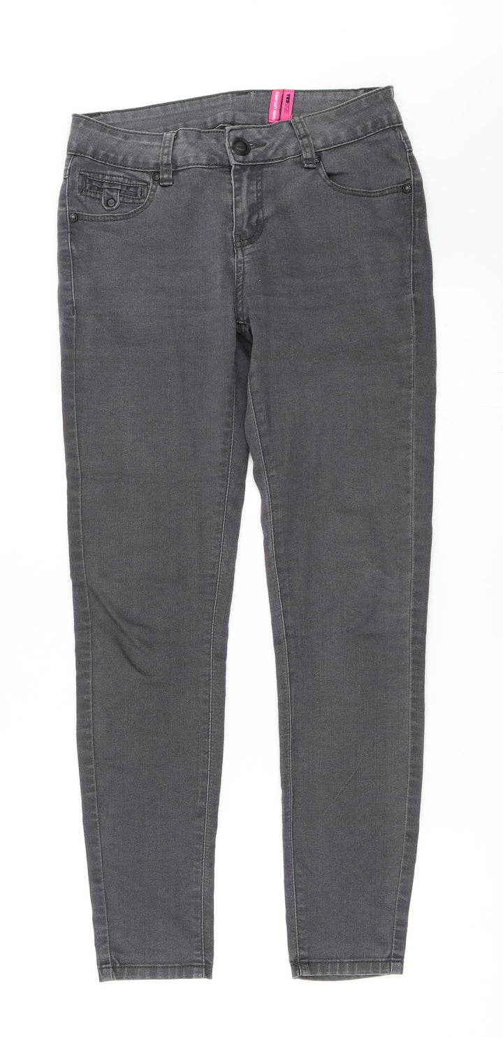 YESYES Womens Black Denim Skinny Jeans Size 8 L28 in