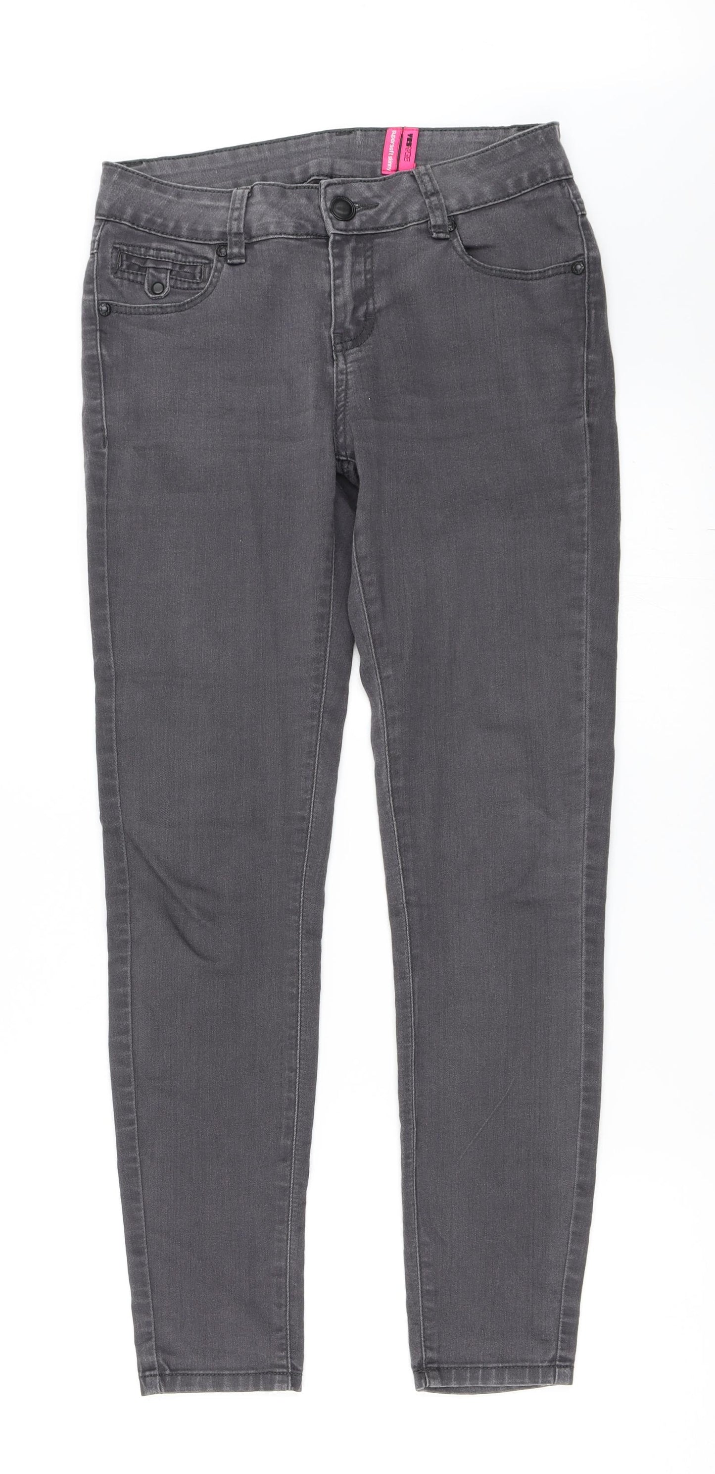 YESYES Womens Black  Denim Skinny Jeans Size 8 L28 in