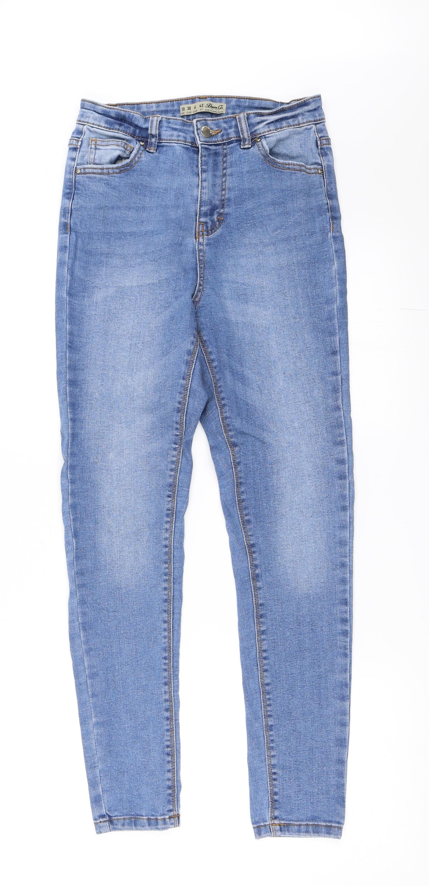Primark Womens Blue  Denim Skinny Jeans Size 10 L27.5 in